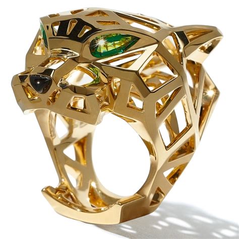 cartier panther ring diamond|cartier panther ring cost.